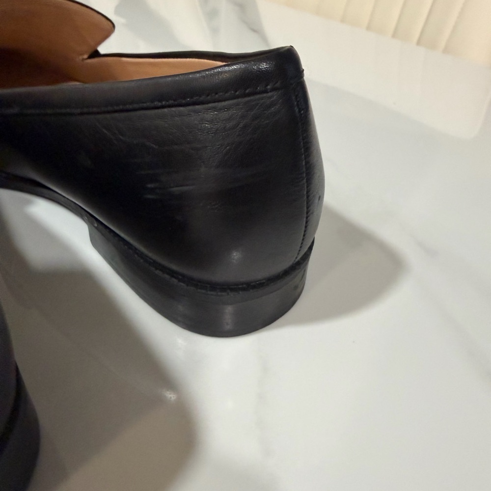 Alex Marie Academia Capsule Clean Girl  Sz 9 Minimalist Black Leather Loafers - Picture 6 of 9